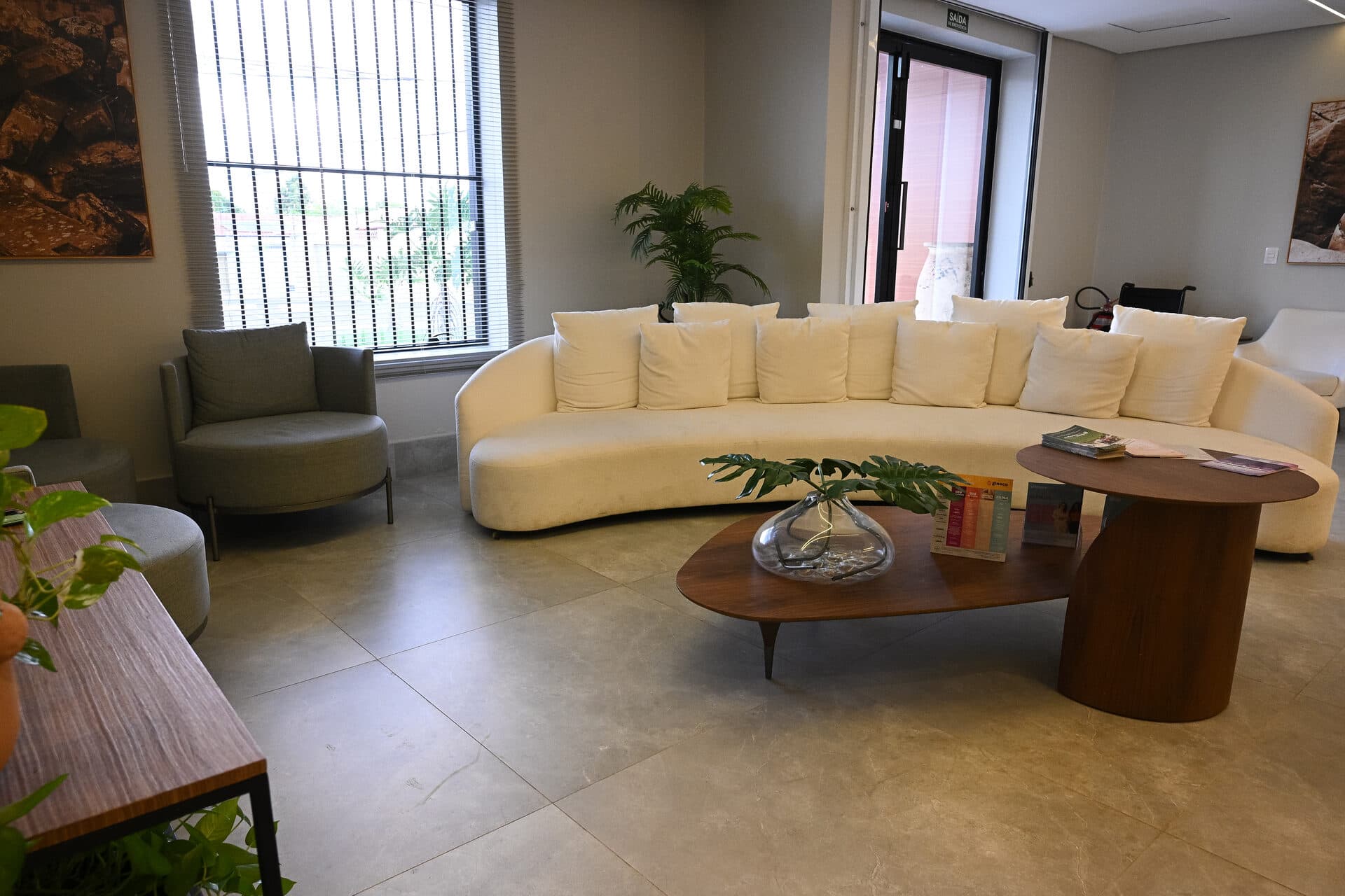 Lounge de espera da Clínica Neuropleno